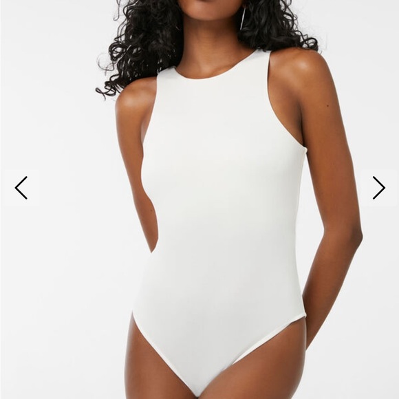 Ardene Tops - 29. Ardene White Contour Bodysuit